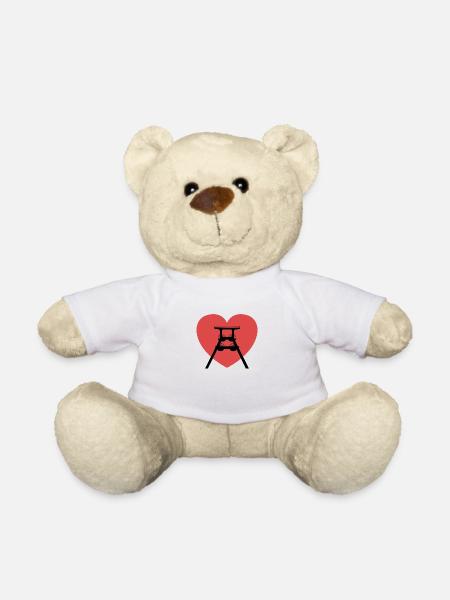 Ruhrgebiet. Ruhrpott. Heimat. Förderturm. Kohle. - Teddy - Weiß