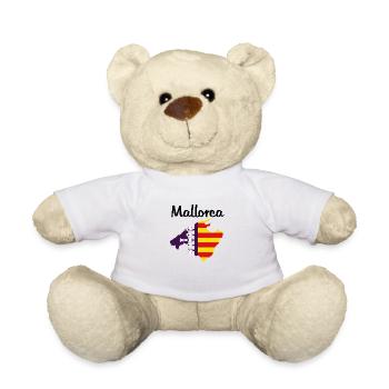 Mallorca. Flagge Urlaub Palma Sonne Strand Insel - Teddy - Weiß - Vorne