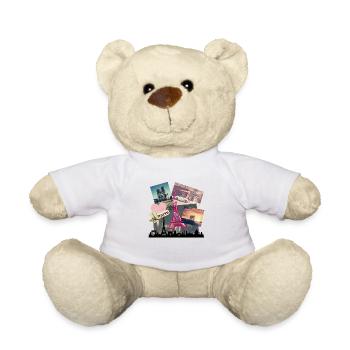 J'adore paris - Nounours - blanc - Devant