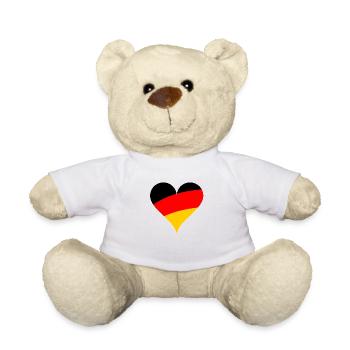 German heart - Teddy Bear - white - Front
