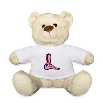 os pied squelette talon achille - Nounours - blanc - Devant