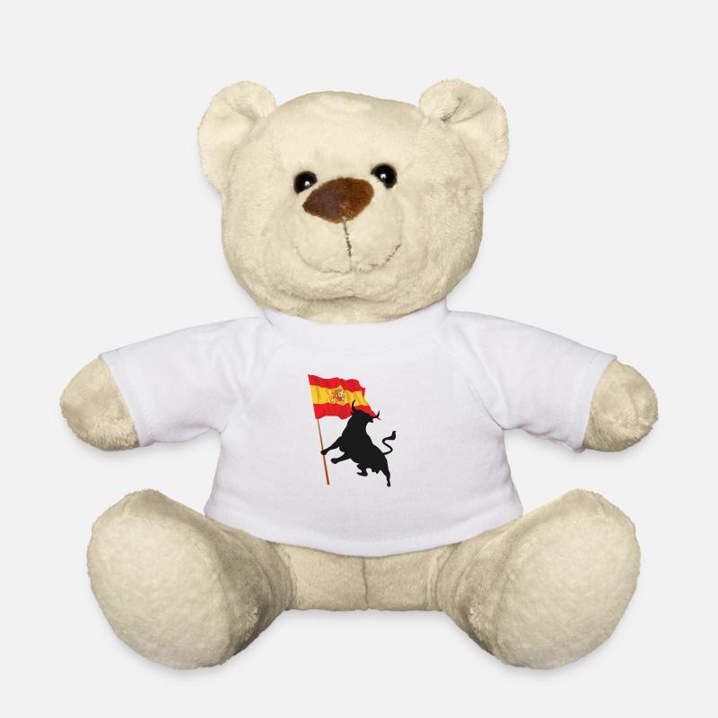 Spanien Stiersymbol und Kunst - Teddy - Weiß
