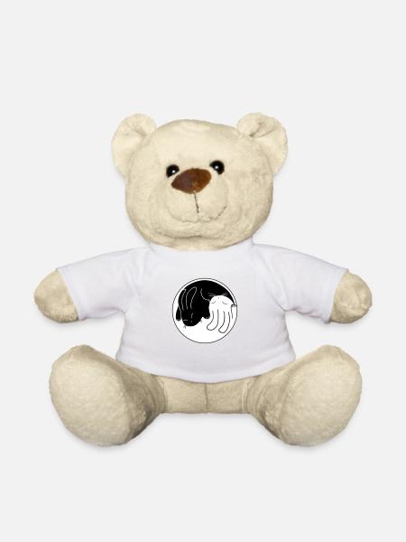 Yin-Yang Kaninchen - Teddy - Weiß