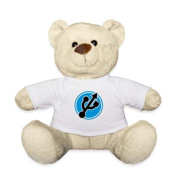 Nerd Superhero - Teddy Bear - white - Front
