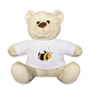 Bumblebee with your colors - Teddy Bear - white - Front
