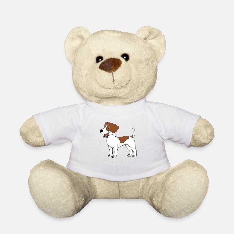 JACK RUSSELL - Teddy Bear - white