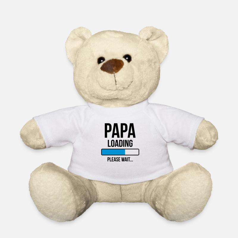 Papa Loading Please wait... - Nounours - blanc