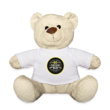 60e anniversaire anniversaire - Nounours - blanc - Devant