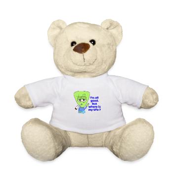 lustiger Kiffer Alien - Teddy - Weiß - Vorne