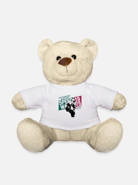 Moto-GP Racing - Teddy Bear - white