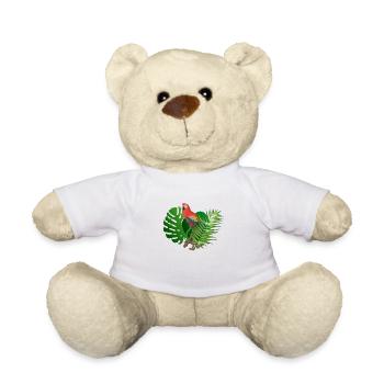 Papagei im Dschungel - Teddy - Weiß - Vorne