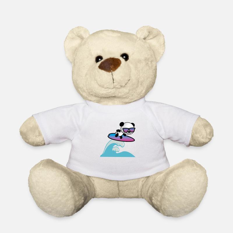 Panda de surf - Nounours - blanc
