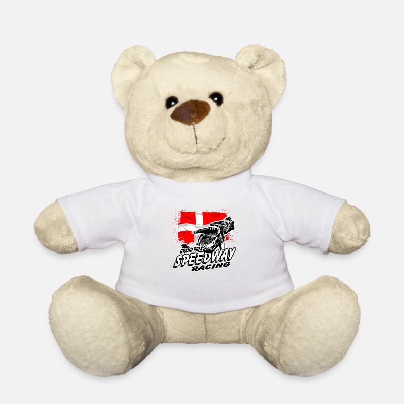 Speedway - Denmark Flag - Teddy - Weiß