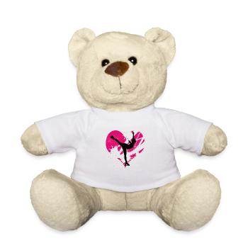 Motivation de l'amour Patinage artistique 1 - Nounours - blanc - Devant