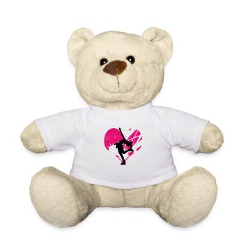love motiv Figure Skating 2 - Teddy Bear - white - Front