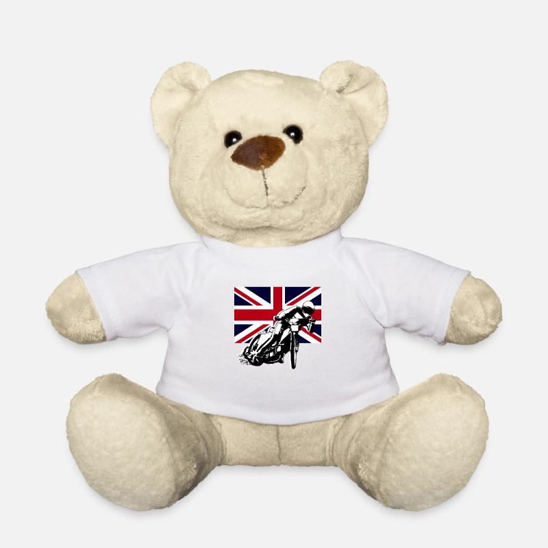 Speedway - Union Jack - Teddy Bear - white
