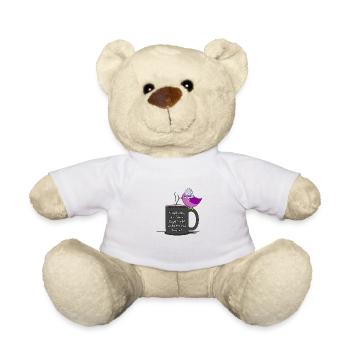 ... der frühe Vogel trinkt nicht meinen Kaffee V2 - Teddy - Weiß - Vorne