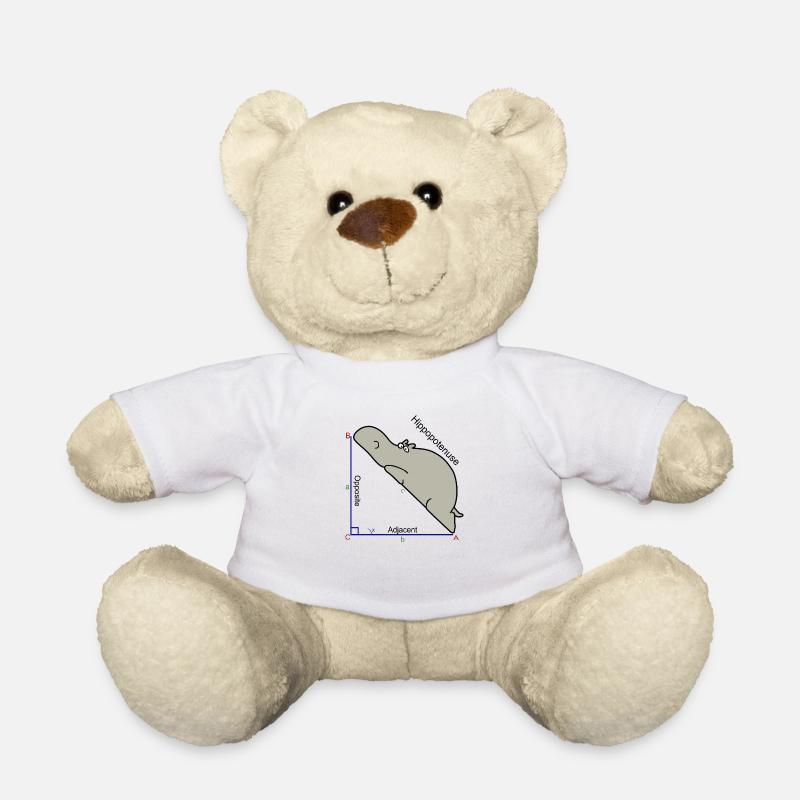 Hypotenuse Mathe Humor - Teddy - Weiß