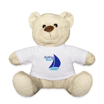 team sailing logo design segeln boot schiff verein - Teddy - Weiß - Vorne