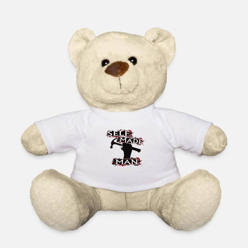 self made man - Teddy Bear - white
