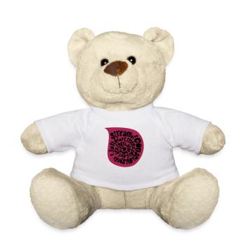Strom des Bewusstseins in einem Tropfen - Teddy - Weiß - Vorne