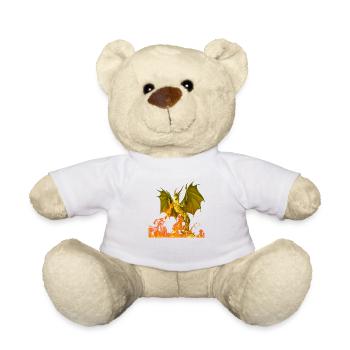 Drachenfeuer Feuer - Teddy - Weiß - Vorne