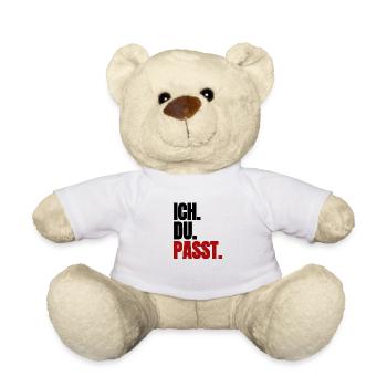Ich. Du. Passt - Teddy - Weiß - Vorne