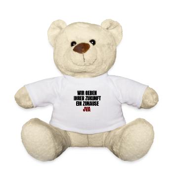 JVA - Wir geben ihrer Zukunft ein Zuhause - Teddy - Weiß - Vorne