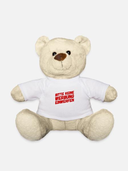 Werbung ist nicht erwünscht - Teddy - Weiß