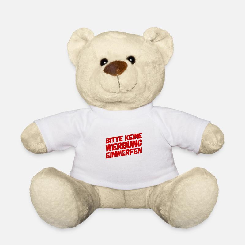 Werbung ist nicht erwünscht - Teddy - Weiß