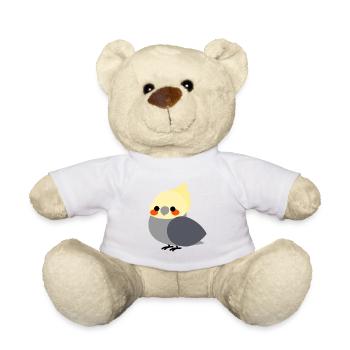 Grauer Nymphensittich - Teddy - Weiß - Vorne