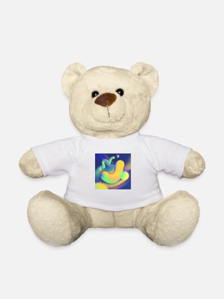 3D Artwork Design Colorful - Teddy - Weiß