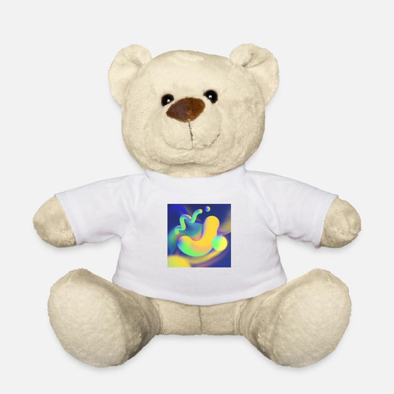 3D Artwork Design Colorful - Teddy - Weiß