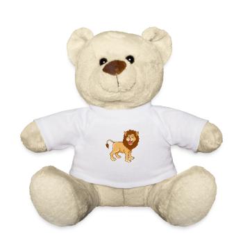 Cartoon Löwe - Teddy - Weiß - Vorne