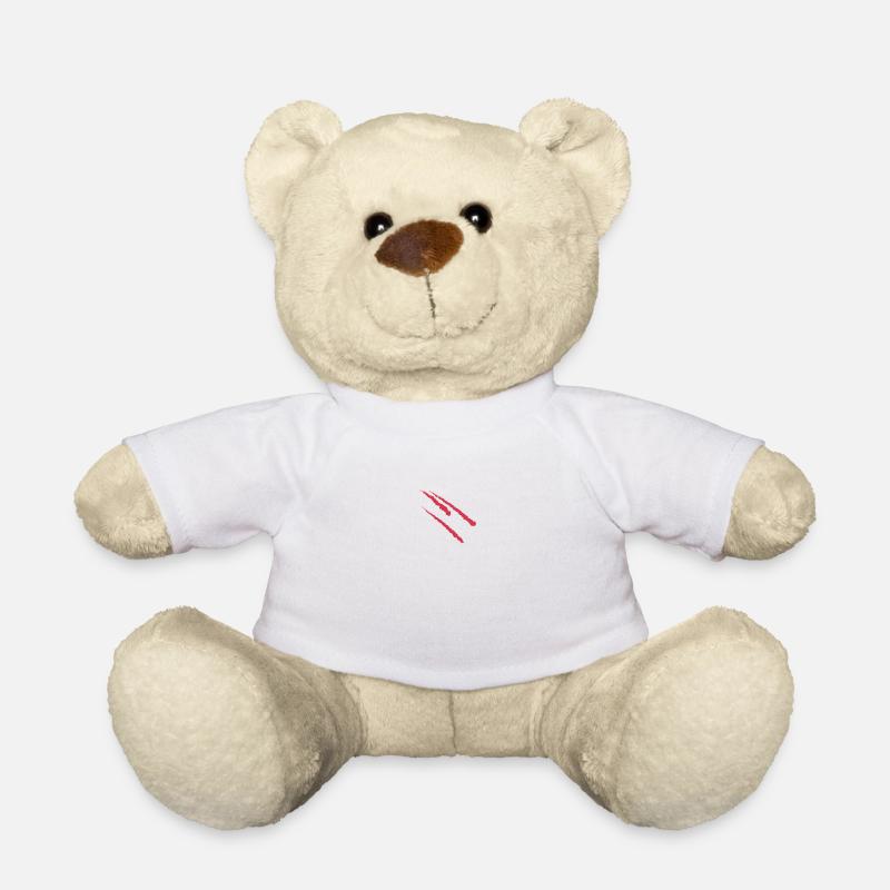 Red stripes - Nounours - blanc