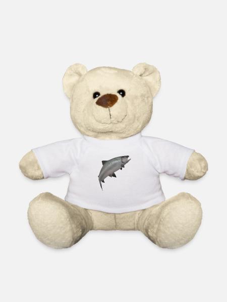 Saumon 3D - Nounours - blanc