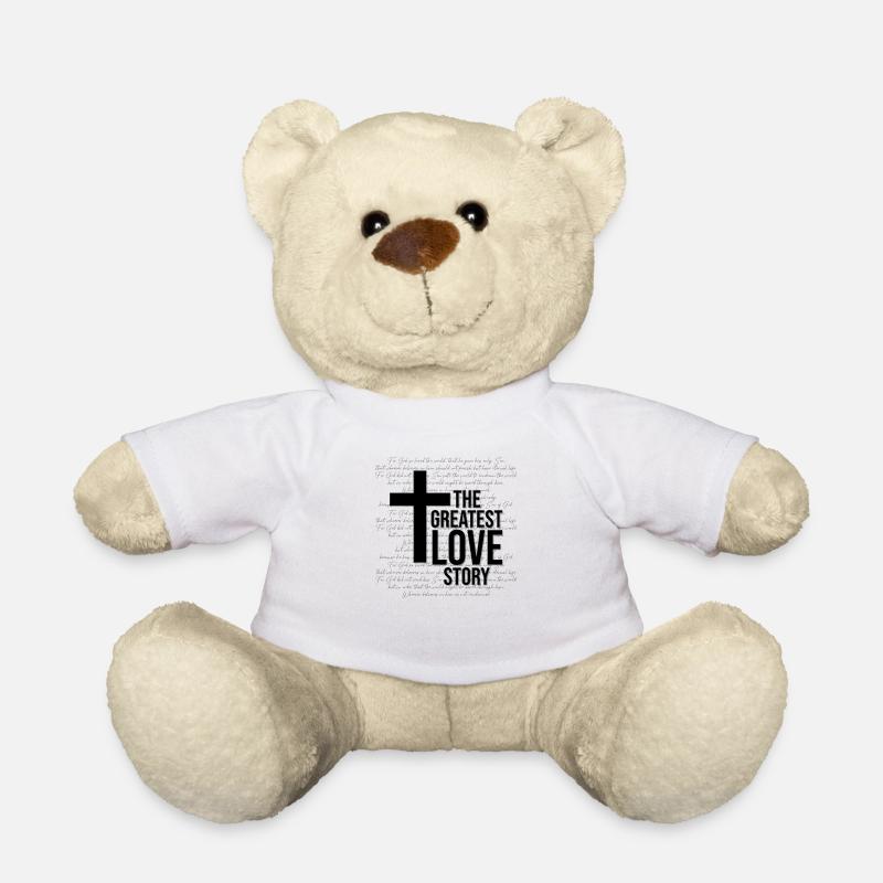 Jesus Bibelvers - Teddy - Weiß