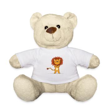 Doux Dessin animé Lion - Nounours - blanc - Devant