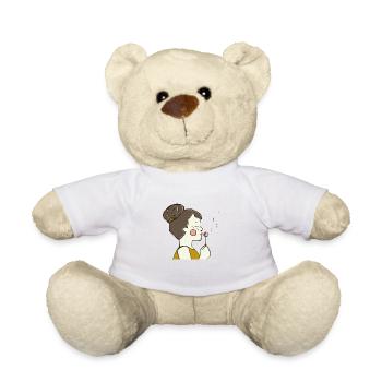 Pusteblume fille de couleur - Nounours - blanc - Devant