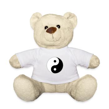Yin and Yang svg - Nounours - blanc - Devant