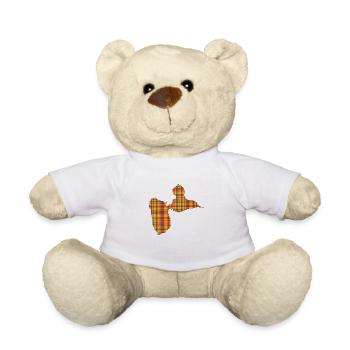Guadeloupe madras style - Nounours - blanc - Devant