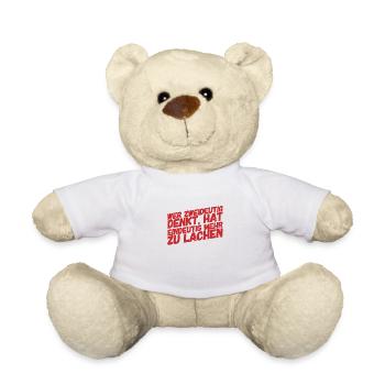 immer schön zweideutig denken - Teddy - Weiß - Vorne