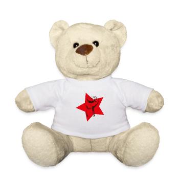 Cooles Rote Kommunist Faust Hand Protest Geschenk - Teddy - Weiß - Vorne