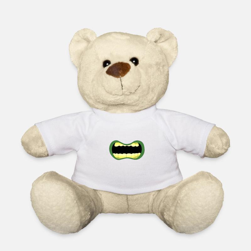 Bouche de zombie - Nounours - blanc