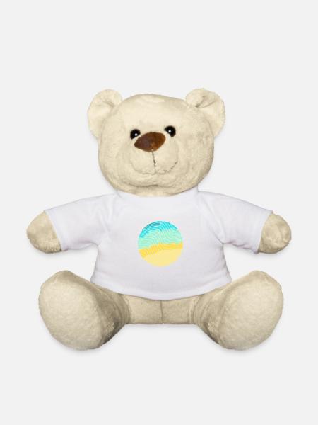 Beach wave - Teddy Bear - white