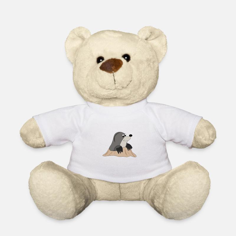 Maulwurf *** blanko - Teddy - Weiß