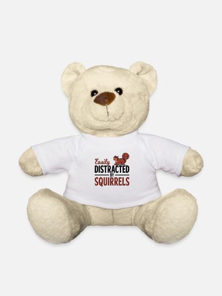 Squirrel gift - Teddy Bear - white