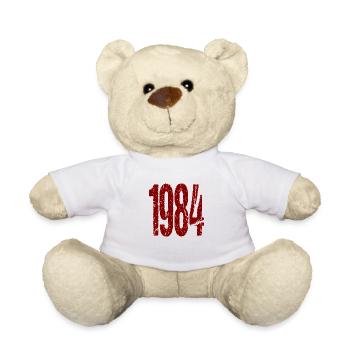 1984 Protest Demo Design - Teddy Bear - white - Front