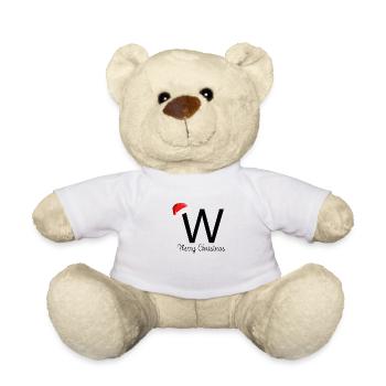 Merry Christmas W - Teddy - Weiß - Vorne