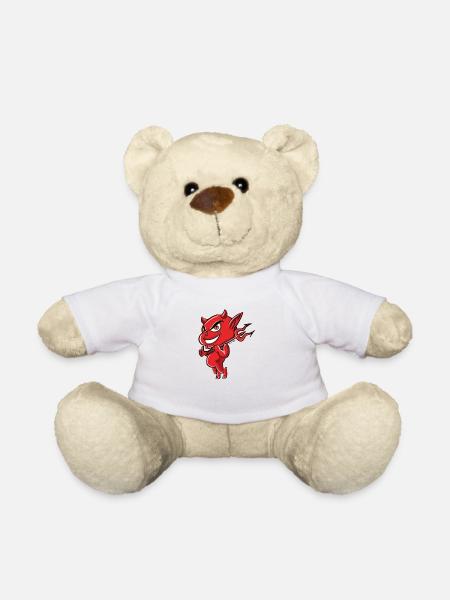 Teufel2 - Teddy - Weiß